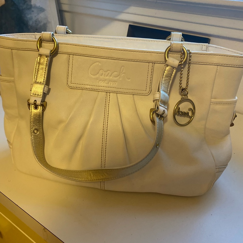 White Coach Handbag